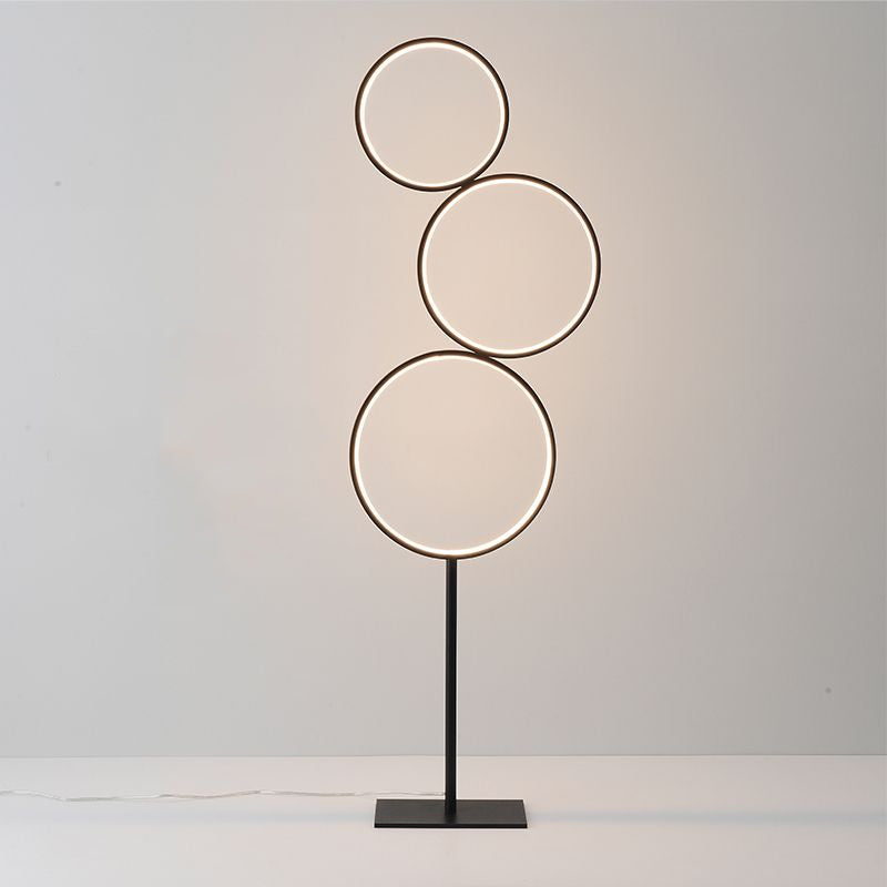 Arisha Ring Stehlampe, 3/5-flammig, 2 Farben, 114/130CM Lang - Cueteks