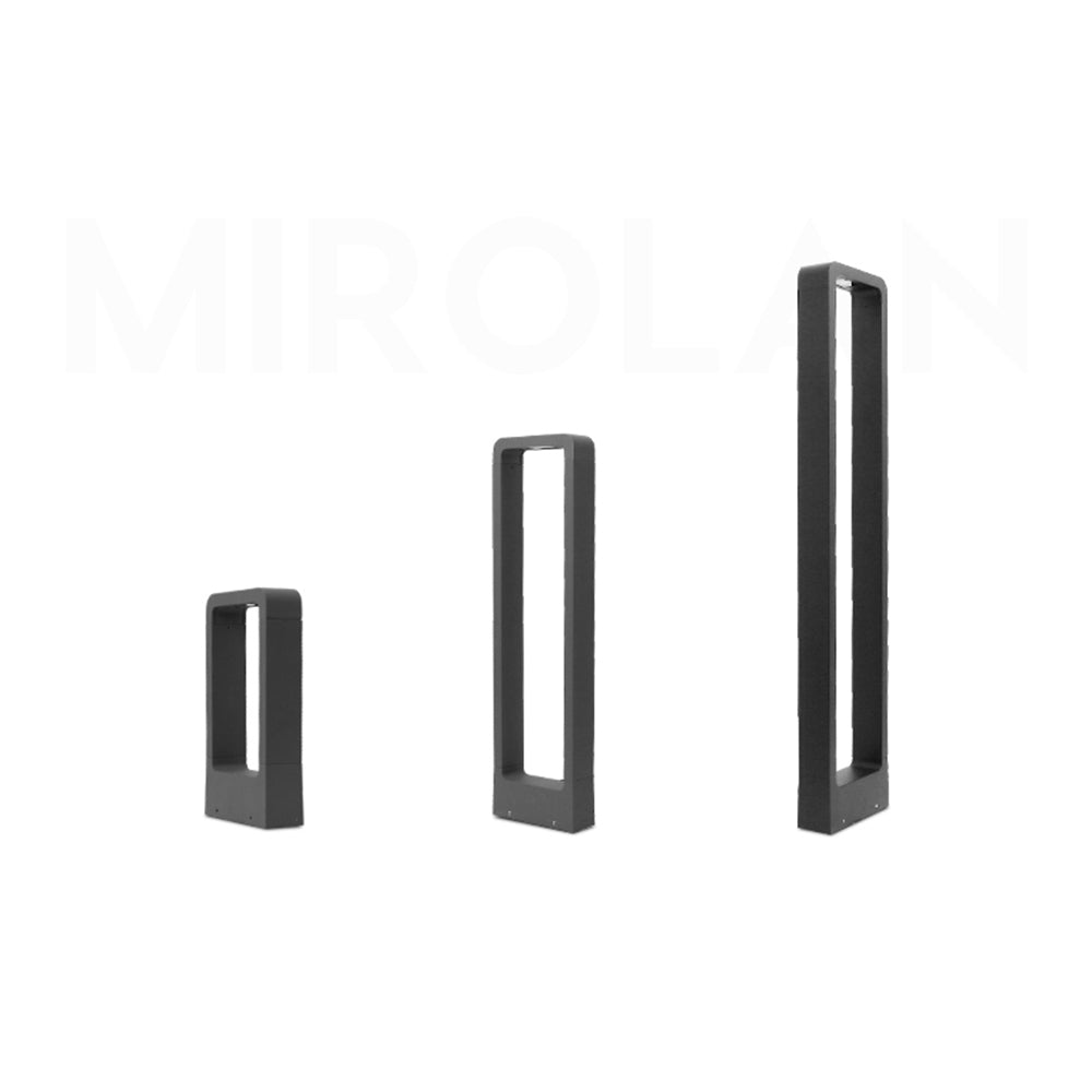 Pena Minimalistisch Außen-Pollerleuchte, 30/60/80CM Lang - Cueteks