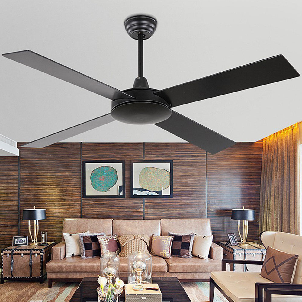 Haydn 4-Blätter Schwarzer Deckenventilator, ∅120CM - Cueteks