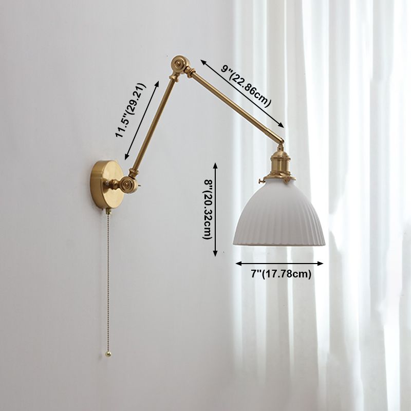 Carins Verstellbare Wandleuchte, Keramik & Metall, 4 Stil - Cueteks