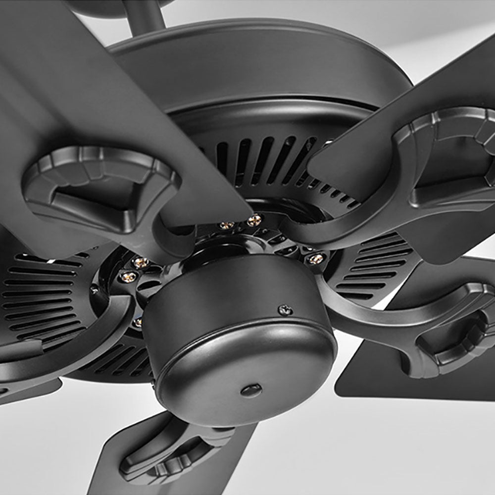 Alessio 5 Blätter Schwarz Deckenventilator, ∅130CM - Cueteks