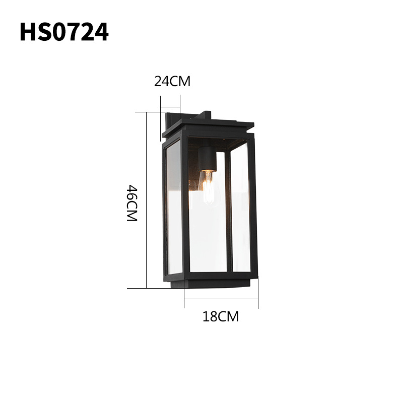 Orr Rectangular Outdoor Wall Light, 35/43/51CM Long - Cueteks