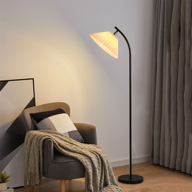 Ozawa Stehlampe Plissiert, Metall, 3 Farben, 157CM Lang - Cueteks