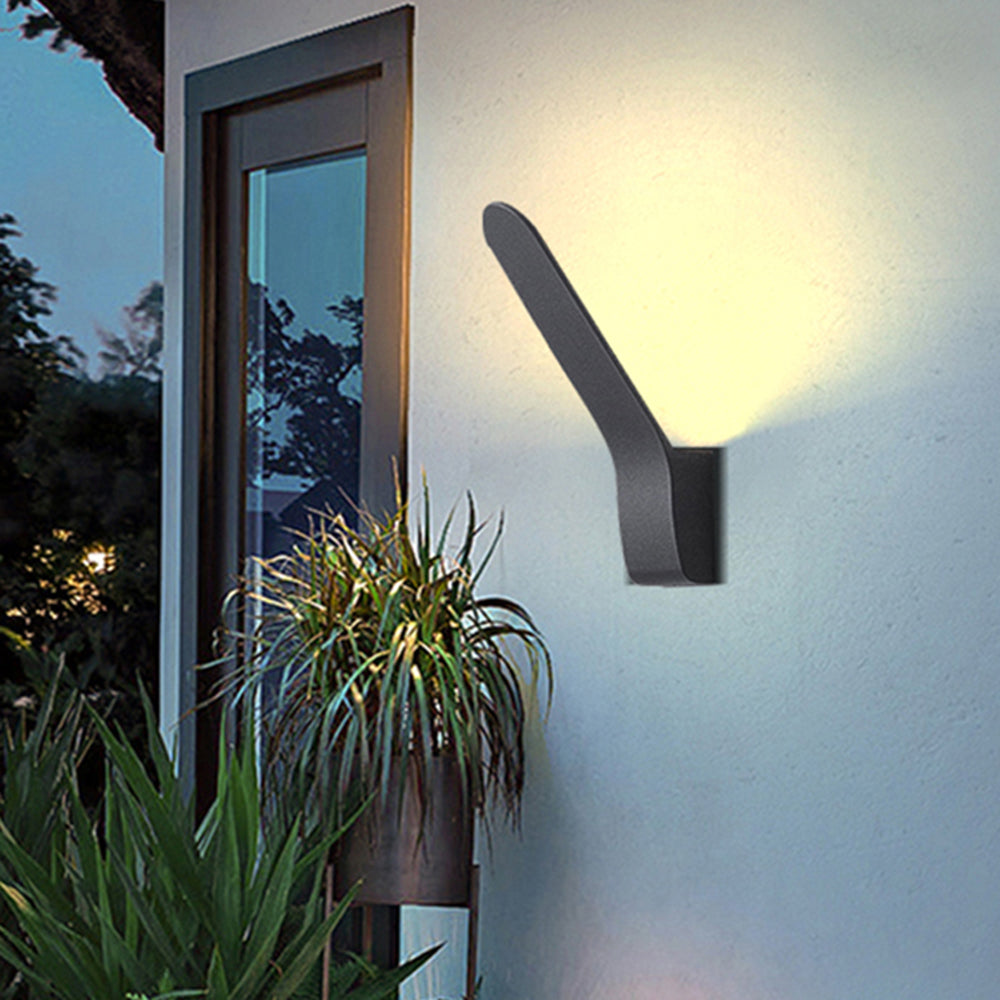 Orr Linear Außenwandleuchte Schwarz, 8CMx9CM - Cueteks