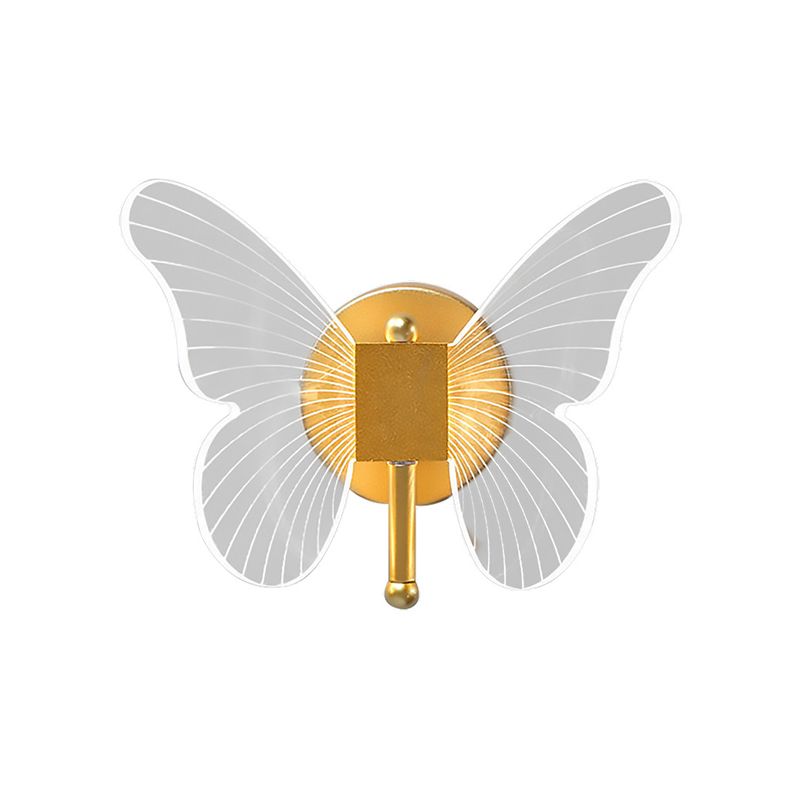 Kady Schmetterling Goldene Vanity Wandleuchte, 25CM Lang - Cueteks