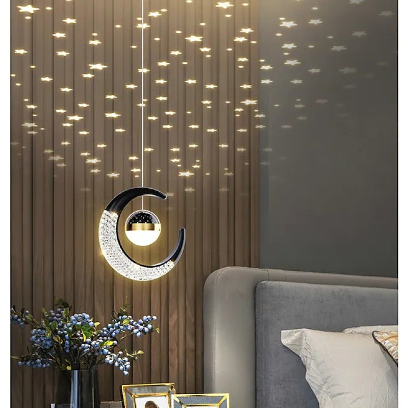 Madina LED Pendelleuchte Mond Sternenklar - Cueteks