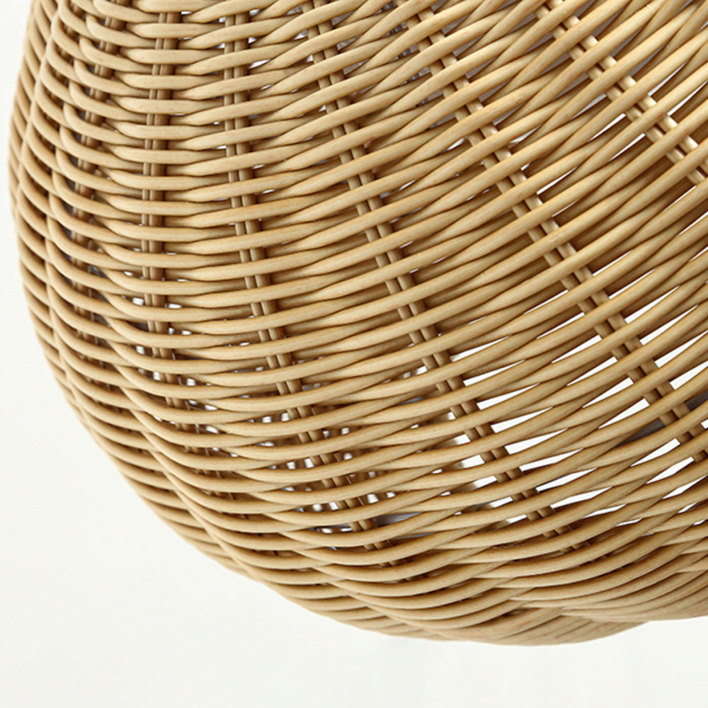 Ritta Außenpendelleuchte, Metall & Rattan, 2 Farben, ∅40/60CM - Cueteks