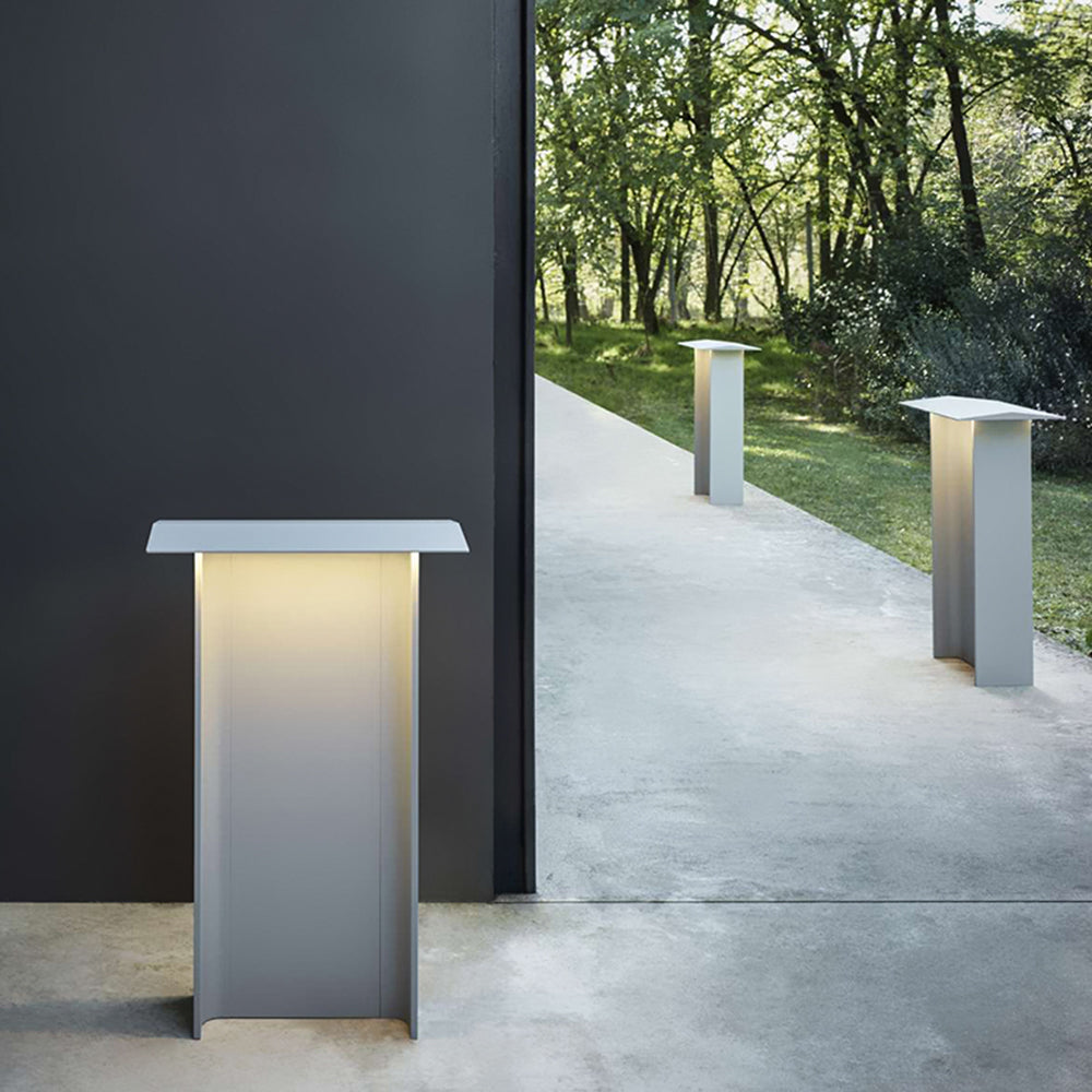Orr Modern Außen-Pollerleuchte Grau Solar, 32CM/72CM Lang - Cueteks