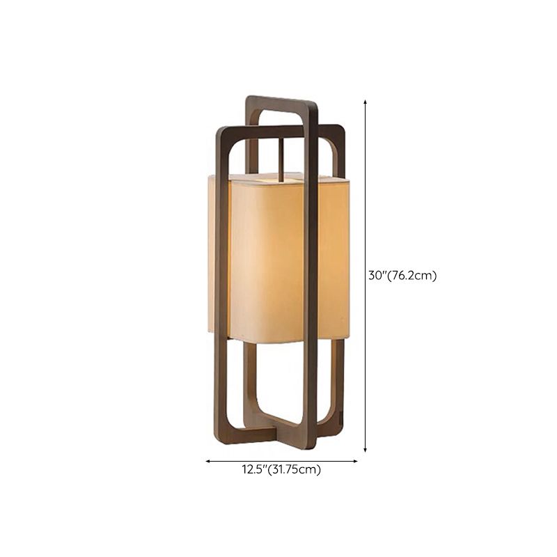Ozawa Rechteckige Stehleuchte, Holz, ∅20/32CM Lang - Cueteks
