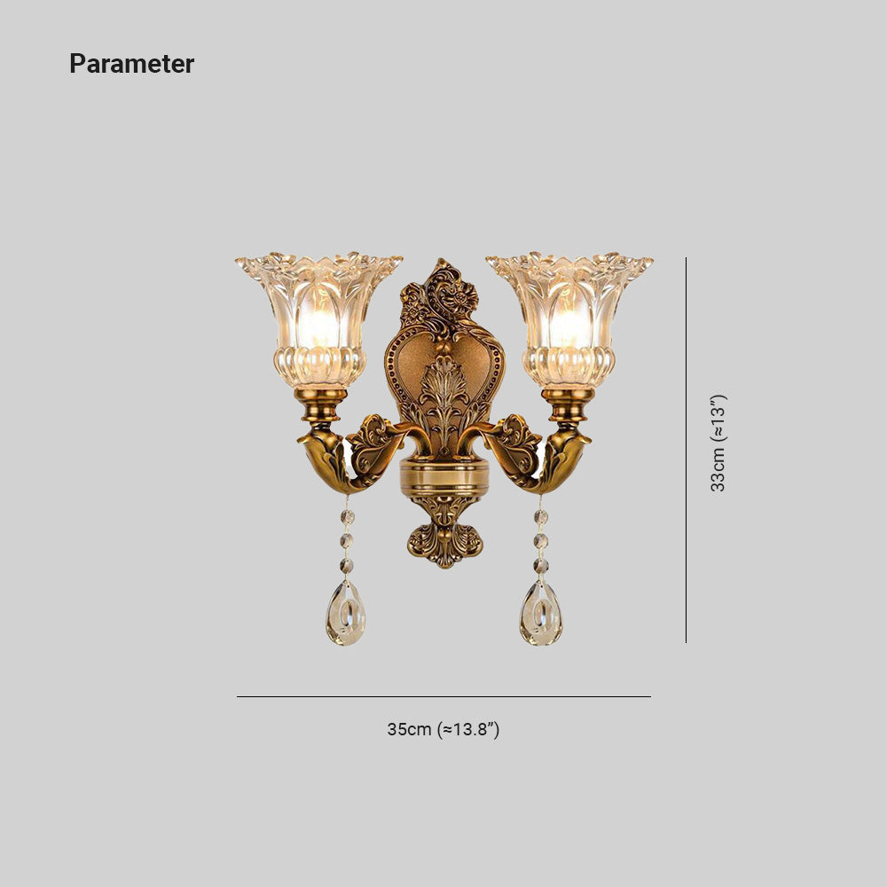 Félicie Französische Vintage Wandlampe, 1/2-flammig - Cueteks