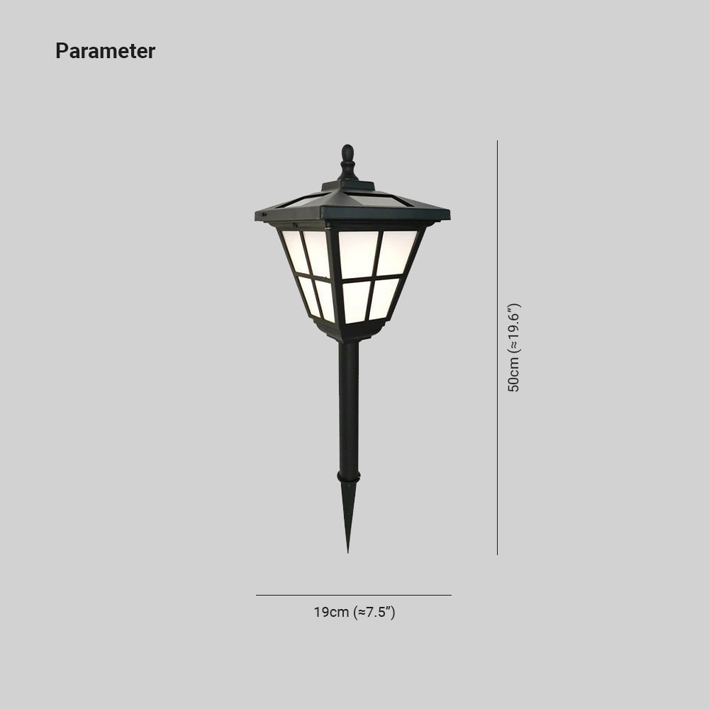 Pena Außensockelleuchte Trapez Schwarz Solarenergie, 50CM lang - Cueteks