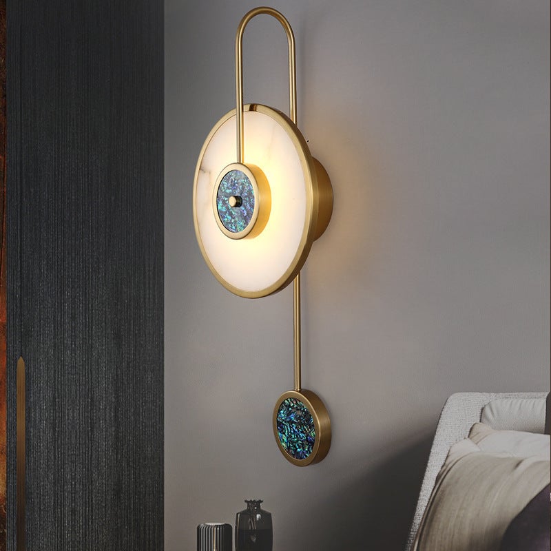 Alessio Modern Wandleuchte Acryl & Metall für Schlafzimmer - Cueteks