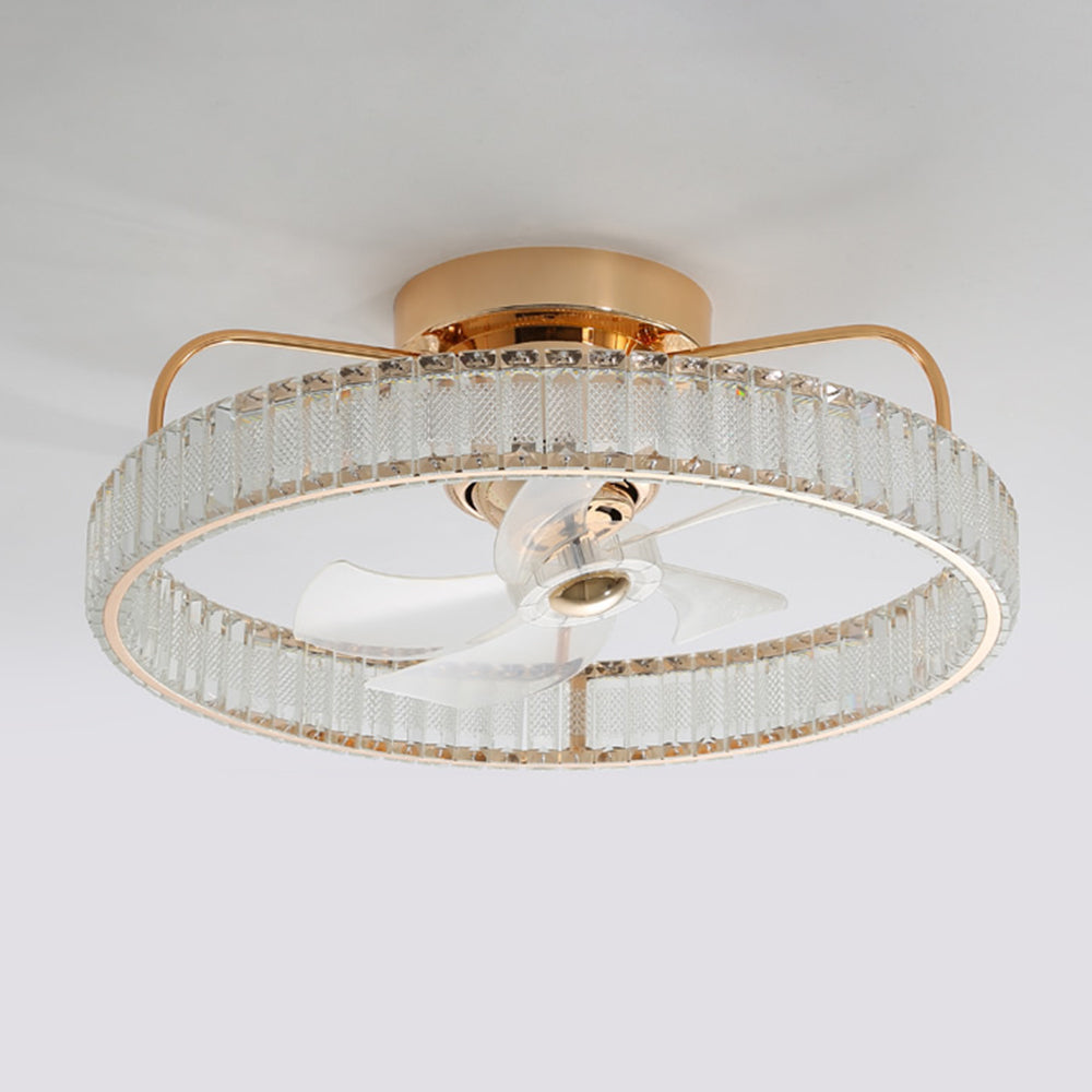 Kelley Deckenventilator mit Beleuchtung Gold, 2 Stile, ∅50/60CM - Cueteks