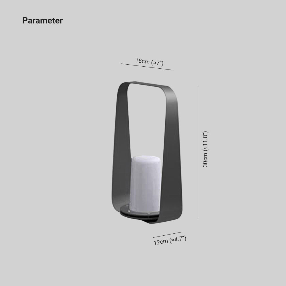 Orr Minimalistisch Wiederaufladbar Außenleuchte Kerzenform , 18CM Lang - Cueteks