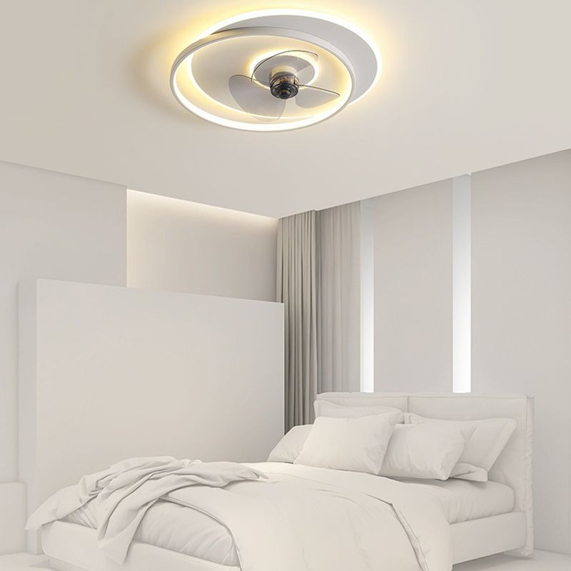 Arisha Deckenventilator mit Beleuchtung 2-Ring, 2 Farben, ∅46/56CM - Cueteks