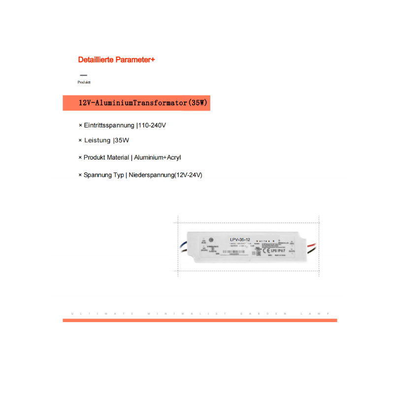 Orr Strahler unter Wasser, ∅10/13/18/21CM - Cueteks