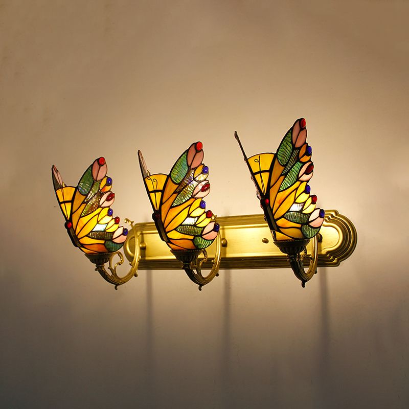 Kady Schmetterling Wandleuchte, 1/2/3-flammig, 4 Farben - Cueteks