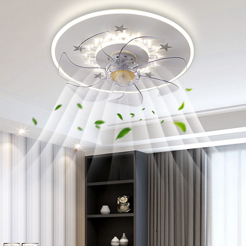 Edge Deckenventilator mit Beleuchtung, 6 Farben, ∅40CM - Cueteks