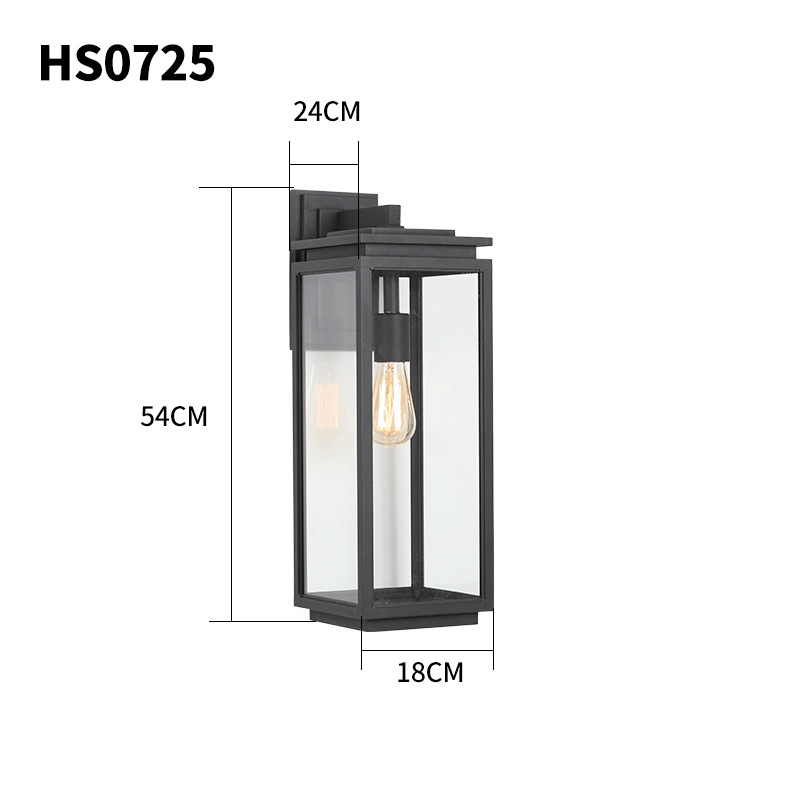 Orr Rectangular Outdoor Wall Light, 35/43/51CM Long - Cueteks