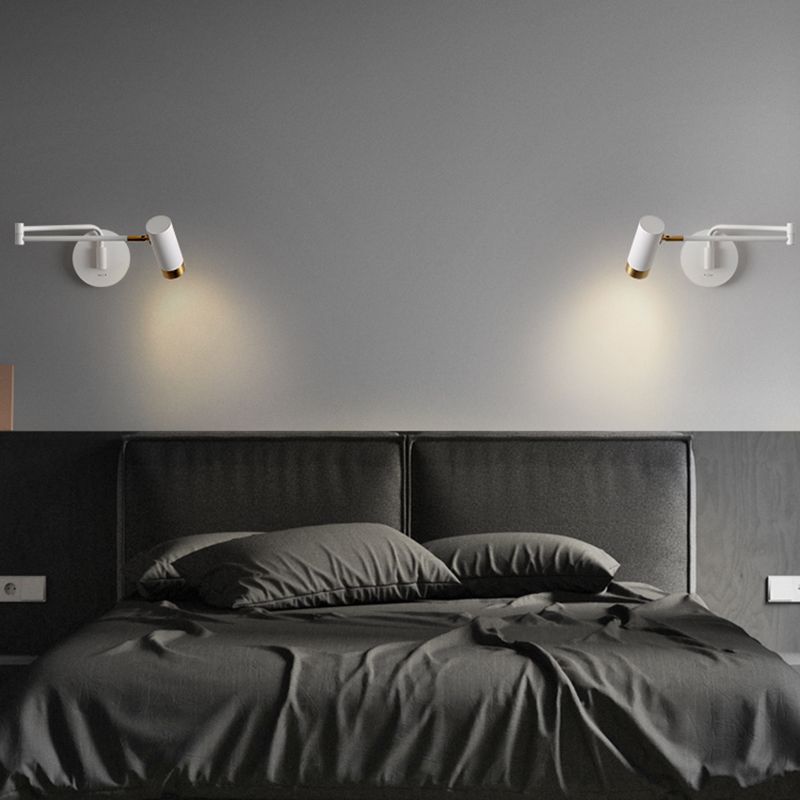 Cooley Wandleuchte mit verstellbarem Arm, Metall, 2 Farben - Cueteks