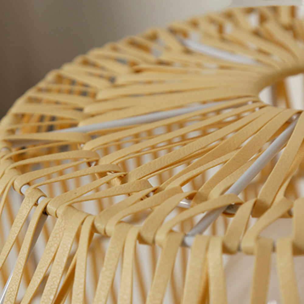 Ritta Außenstehleuchte Bauernhof, Metall & Rattan, ∅28/41/52CM - Cueteks