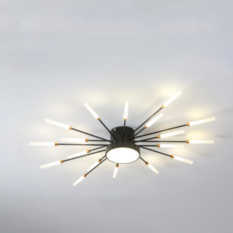 Moderne LED Deckenleuchte aus Metall Dauerhaft für Wohnzimmer - Cueteks