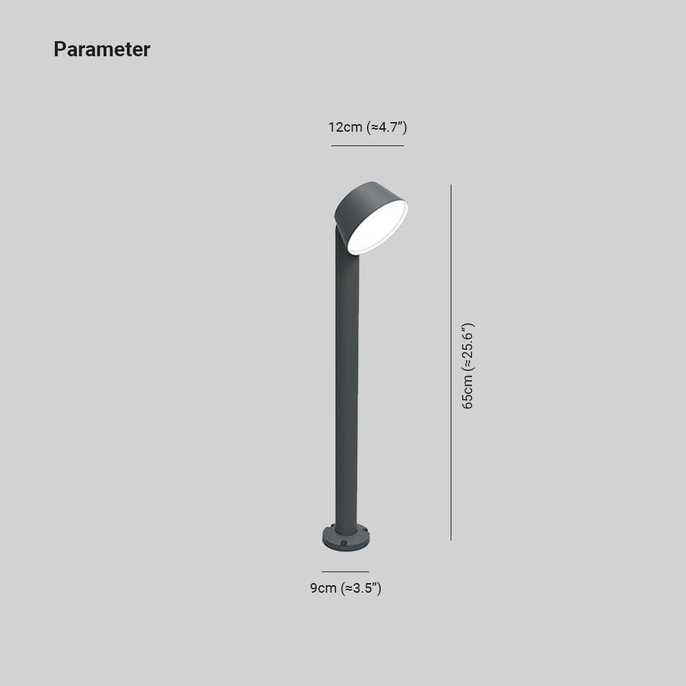Pena Außen-Pollerleuchte Schwarz, 65CM Lang - Cueteks