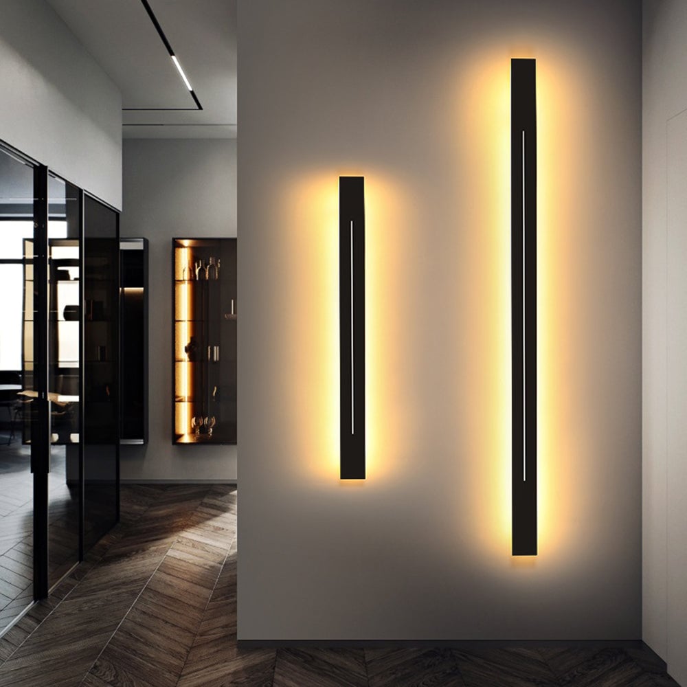 Edge Innenwandleuchte, Schwarz & Gold, 60/80/100/120/150/180/200CM Lang - Cueteks