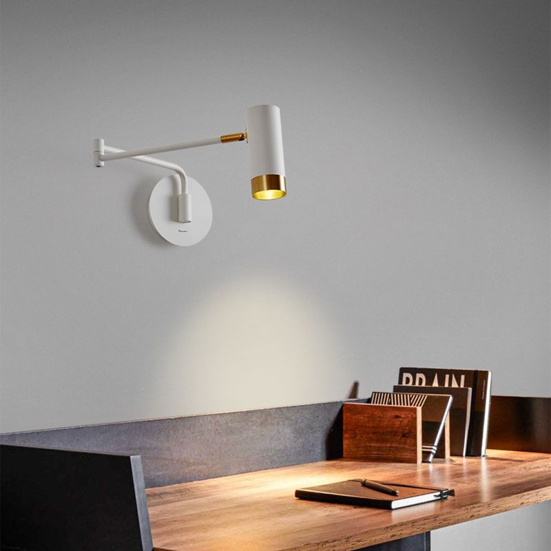 Cooley Wandleuchte mit verstellbarem Arm, Metall, 2 Farben - Cueteks