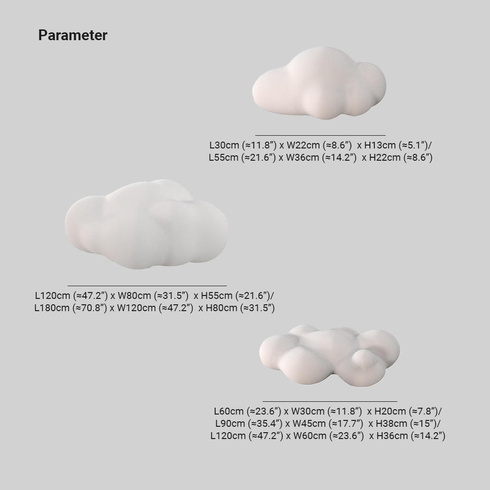 Minori Außenleuchte Wolke, Wiederaufladbar, 30CM/55CM/60CM/90CM/120CM/180CM Lang - Cueteks