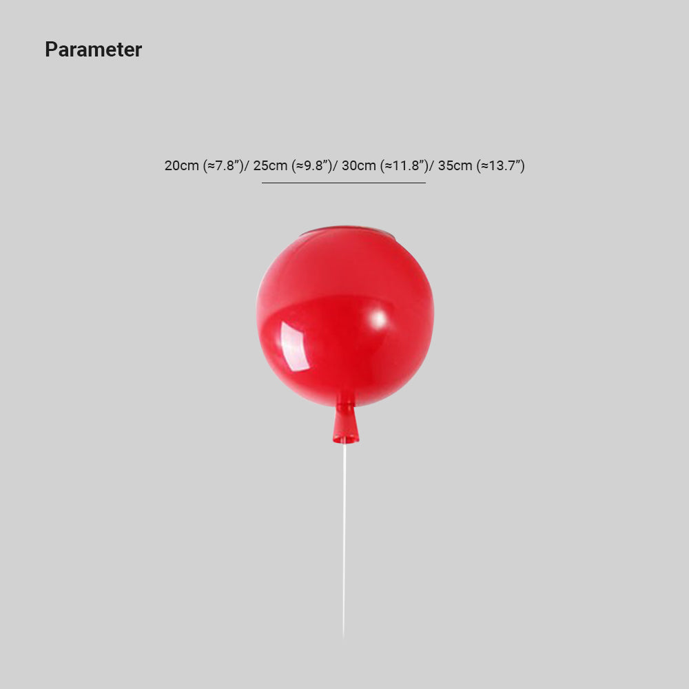 Fateh Ballon Flush Mount Deckenleuchte 5 Farbe, ∅20/25/30/35cm - Cueteks