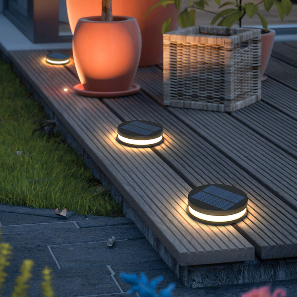 Orr Solar Außen-Treppenleuchte/Bodeneinbaustrahler Schwarz, ∅16/17CM - Cueteks