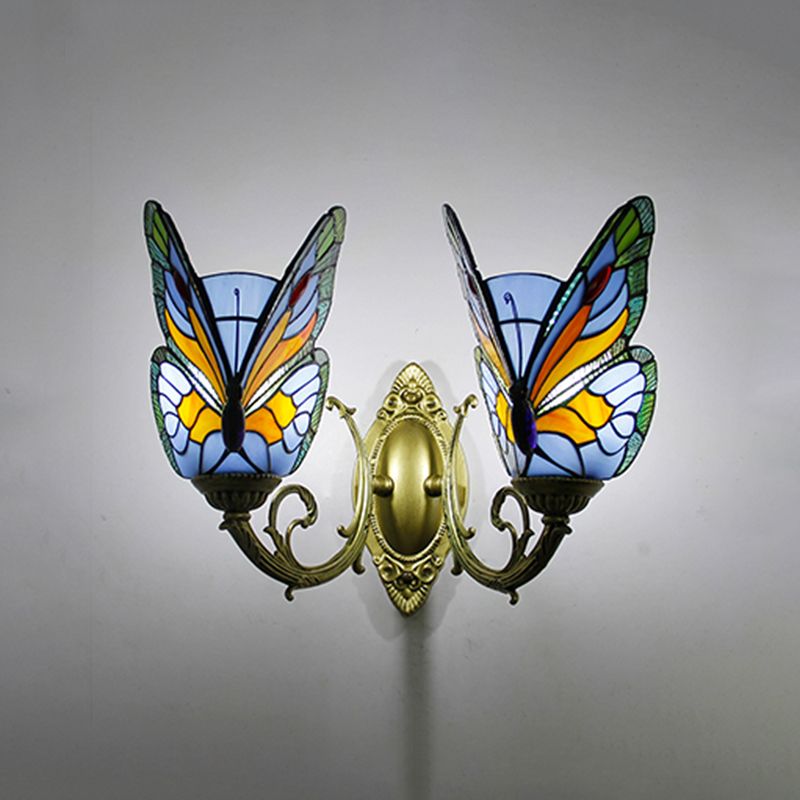 Kady Schmetterling Wandleuchte, 1/2/3-flammig, 4 Farben - Cueteks
