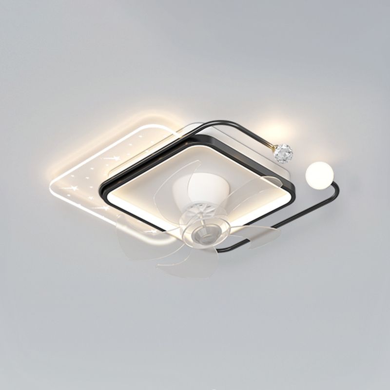 Madina Sternenklar Deckenventilator mit Beleuchtung, 4 Stile, ∅ 50CM/100CM - Cueteks