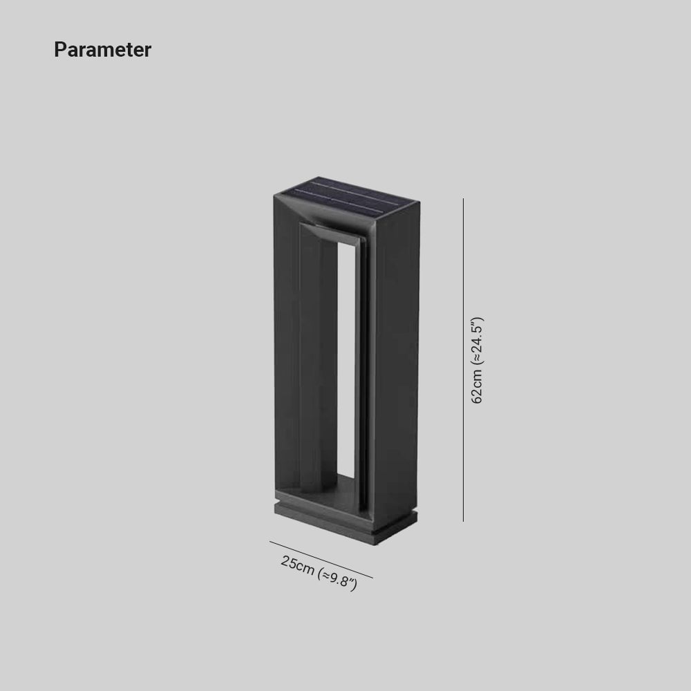 Pena Außen-Wegeleuchte Rechteckig, Solar, 62CM Lang - Cueteks