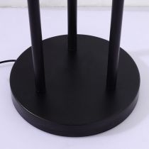 Eryn Schwarze Stehlampe, Metall & Arcyl, 3-flammig, 150CM Lang - Cueteks