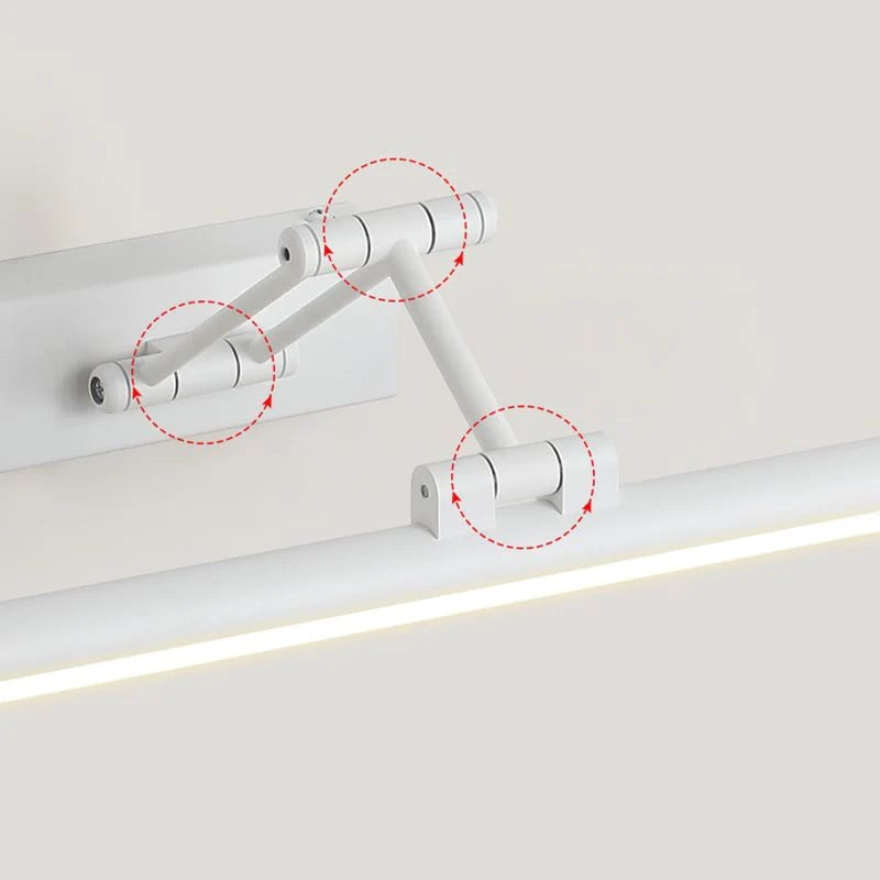 Edge Spiegelfront Waschtisch-Wandleuchte, Metall, 40/50/60/80/100CM Lang - Cueteks