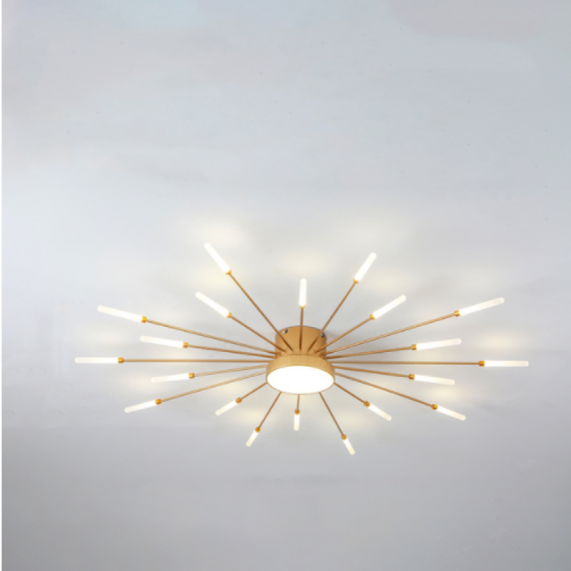 Moderne LED Deckenleuchte aus Metall Dauerhaft für Wohnzimmer - Cueteks