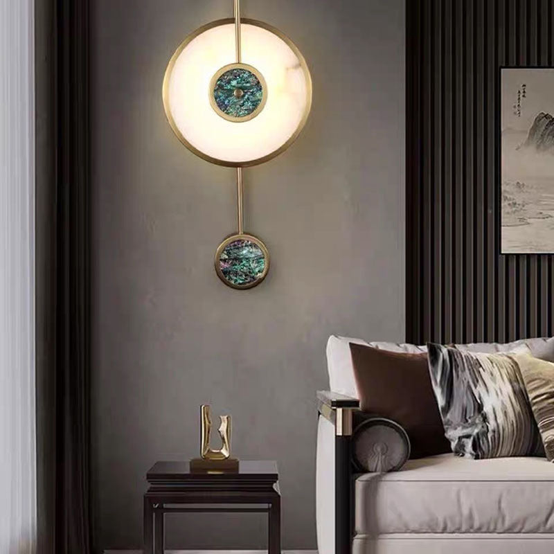 Alessio Modern Wandleuchte Acryl & Metall für Schlafzimmer - Cueteks