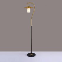 Carins Lotusblatt Stehlampe, Metall & Acryl, 3 Farben, 160CM Lang/165CM Lang - Cueteks