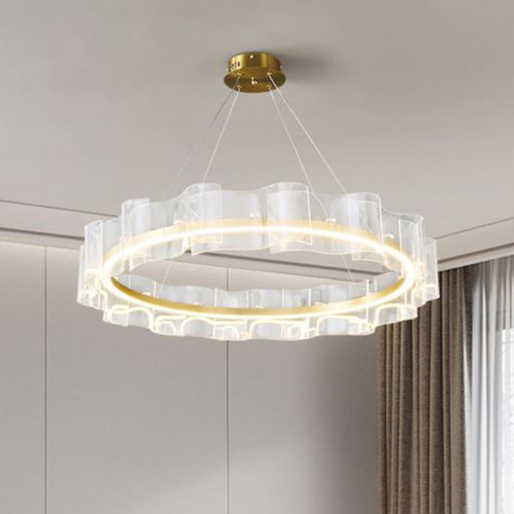 Evette Kronleuchter, Aluminium & Acryl, ∅60/80/100CM - Cueteks