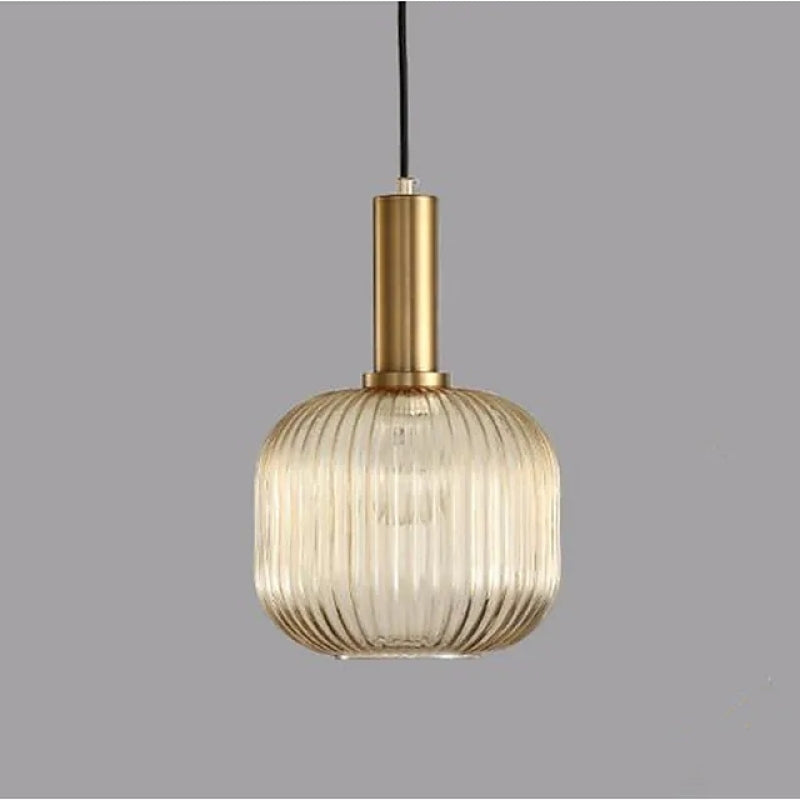 Einfache Stabglaslampe Pendelleuchte Japanische Retro-Lampe für Schlafzimmer - Cueteks