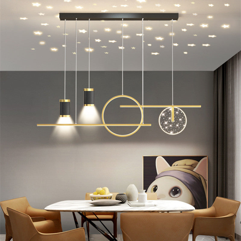 Madina Modern Pendelleuchte Line für Esszimmer,100CM Lang - Cueteks