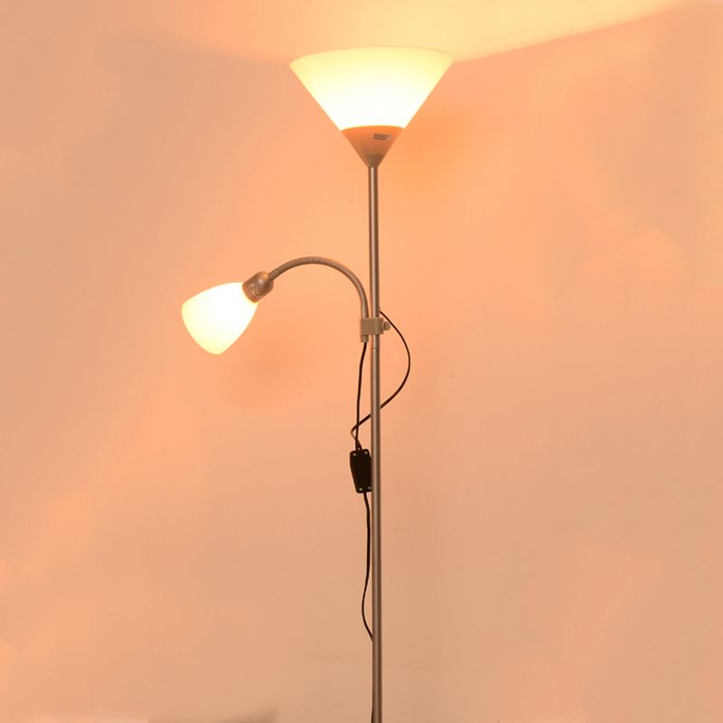 Eryn Stehleuchte, Metall, 2-flammig, 178CM Lang - Cueteks