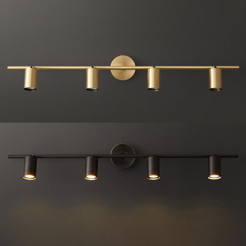 Freja Zylinder-Spiegelfront-Wandleuchte, 1/2/3/4-flammig, 8/50/75/100CM Lang - Cueteks