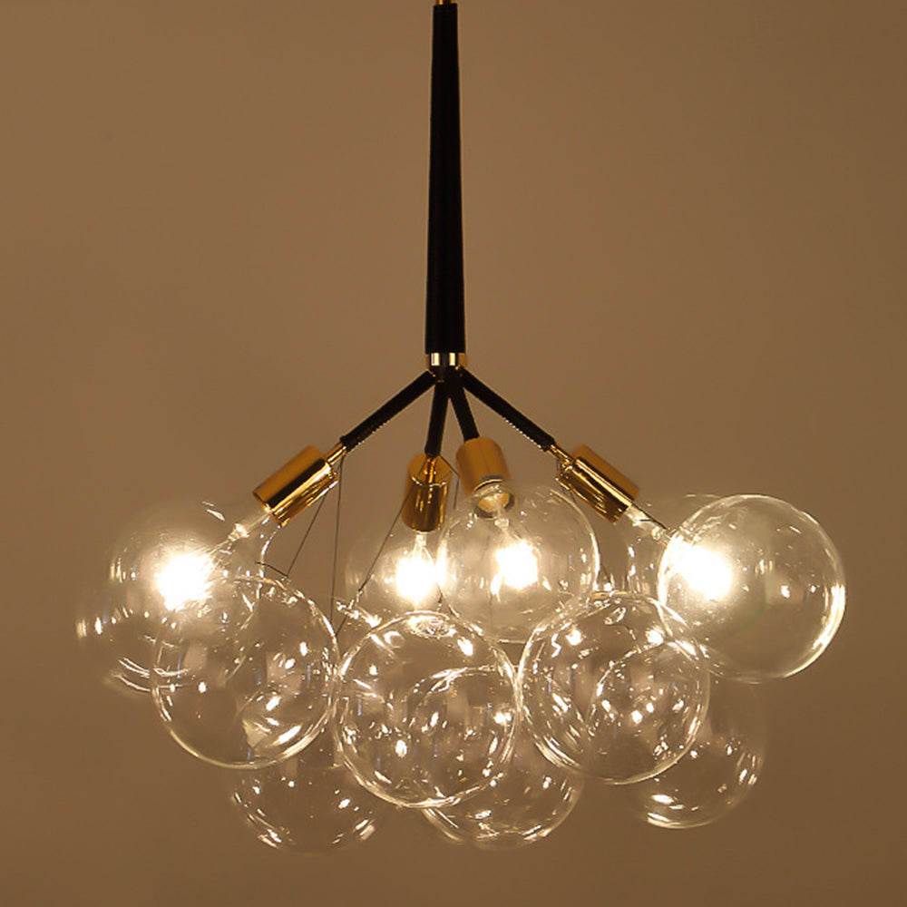 Large Glass Bubble Chandelier for Living Room - Cueteks