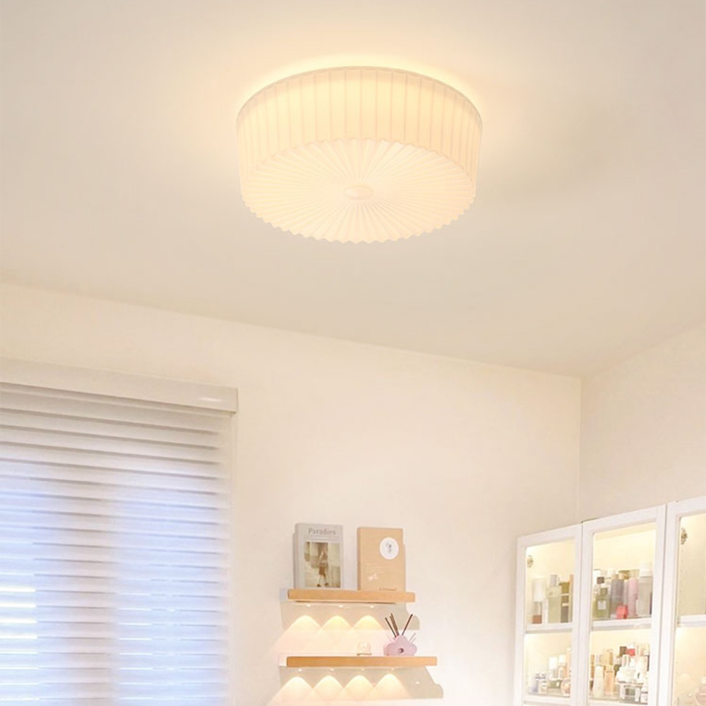 French Art Glass Flush Mount Ceiling Light - Cueteks