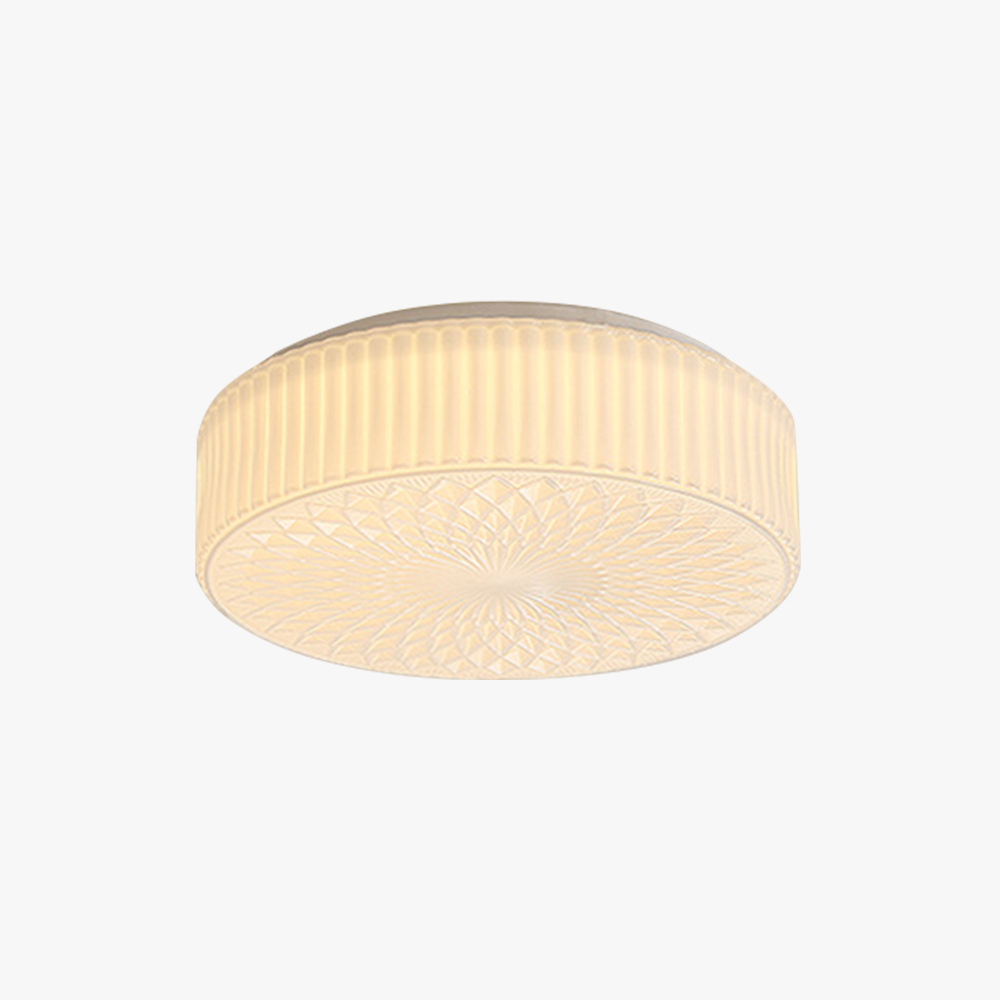 French Art Glass Flush Mount Ceiling Light - Cueteks