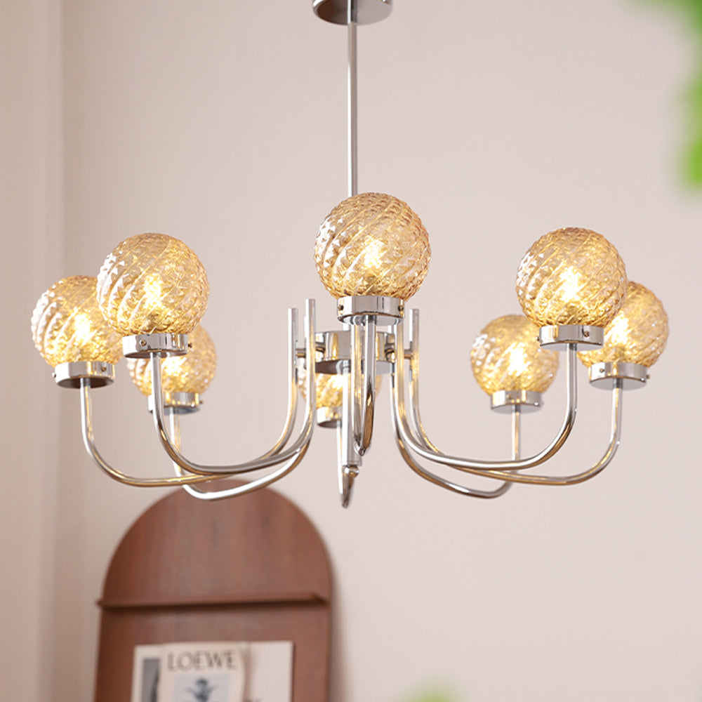 Light Luxury Glass Ball Bedroom Chandeliers - Cueteks