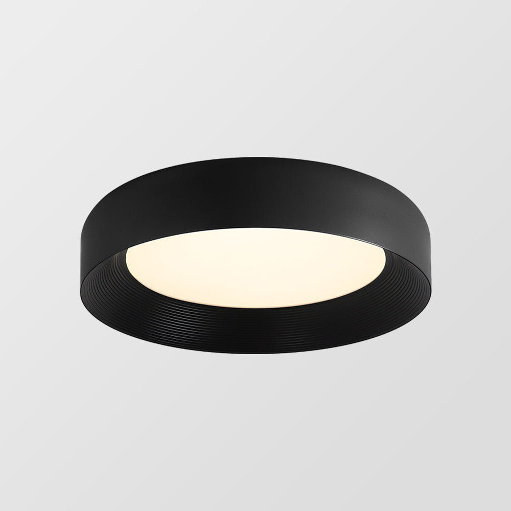 Modern LED Metal Ceiling Lamp Flush Mount Black Ceiling Light - Cueteks